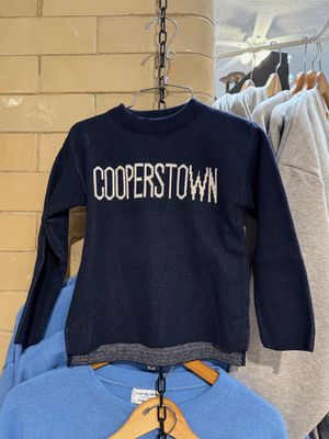 Cooperstown Kids Sweater - Navy