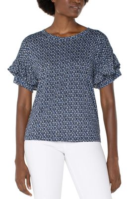 Knit Top with Ruffle