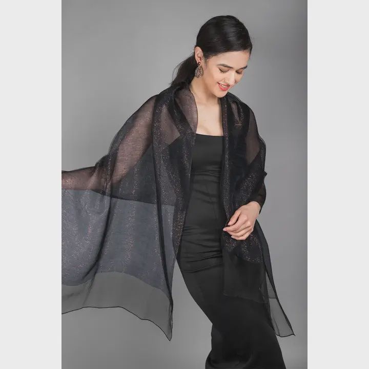 Silk Sparkle Wrap, Color: Navy