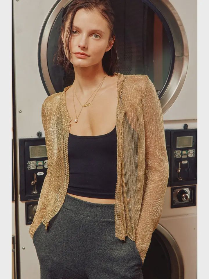 Gold Cardigan