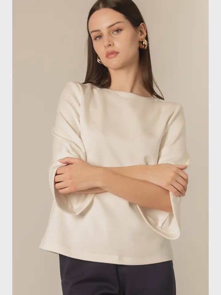 Boatneck Flare Sleeve
