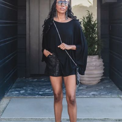 Onyx Scarf Top - One Size - Made in USA