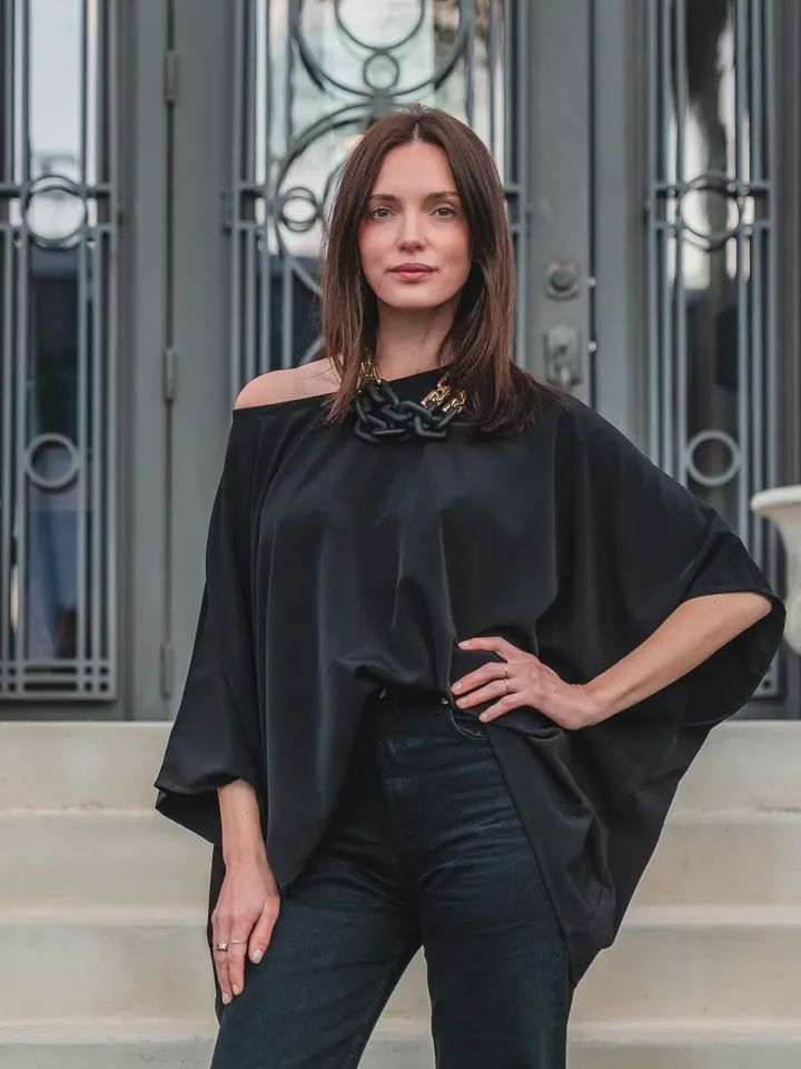 Jersey Scarf Top - One Size - Made in the USA