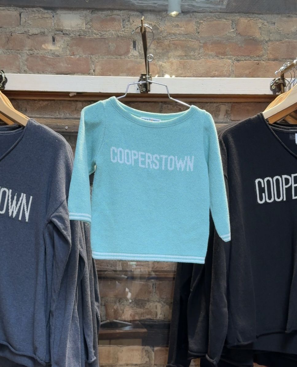 Cooperstown Baby Sweater - Aqua