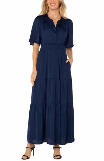 Woven Satin Maxi, Size: M