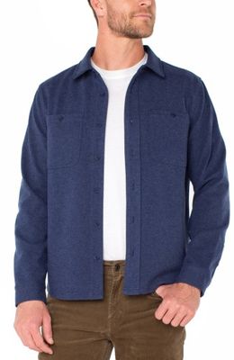 mens knit l/s button up shirt