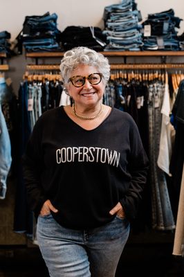 Cooperstown V-Neck Sweater - Black