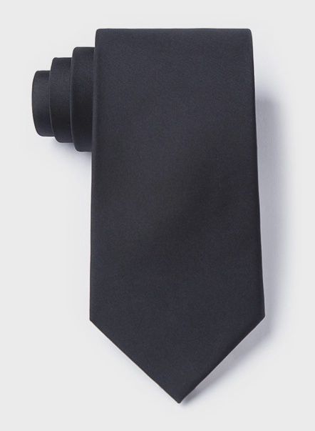 Silk Black Skinny Tie