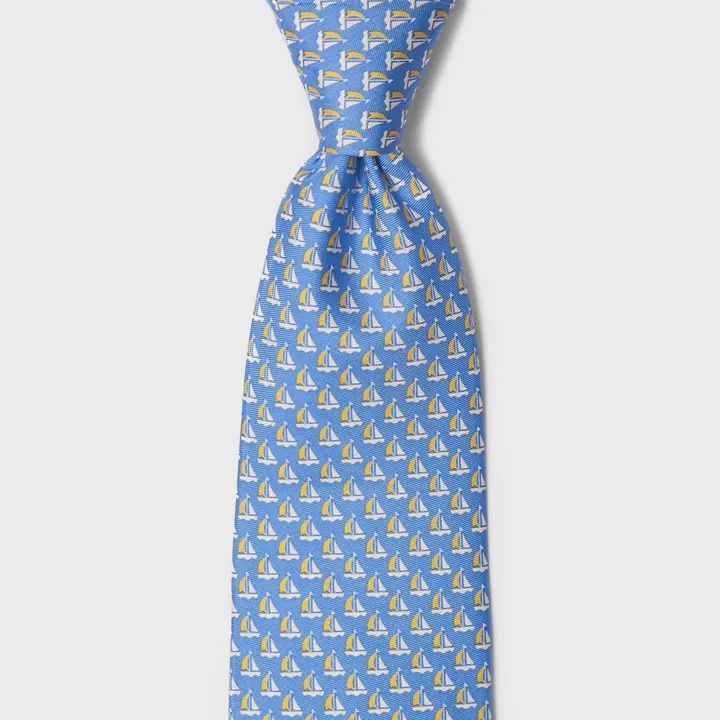Silk Sailboat Tie