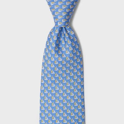 Silk Sailboat Tie