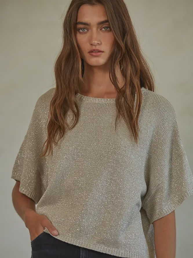 Silver Shimmer Sweater