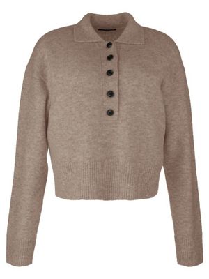 LILIA -BUTTON FRONT L/S SWEATER