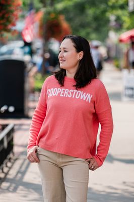 Cooperstown Sweater - Coral