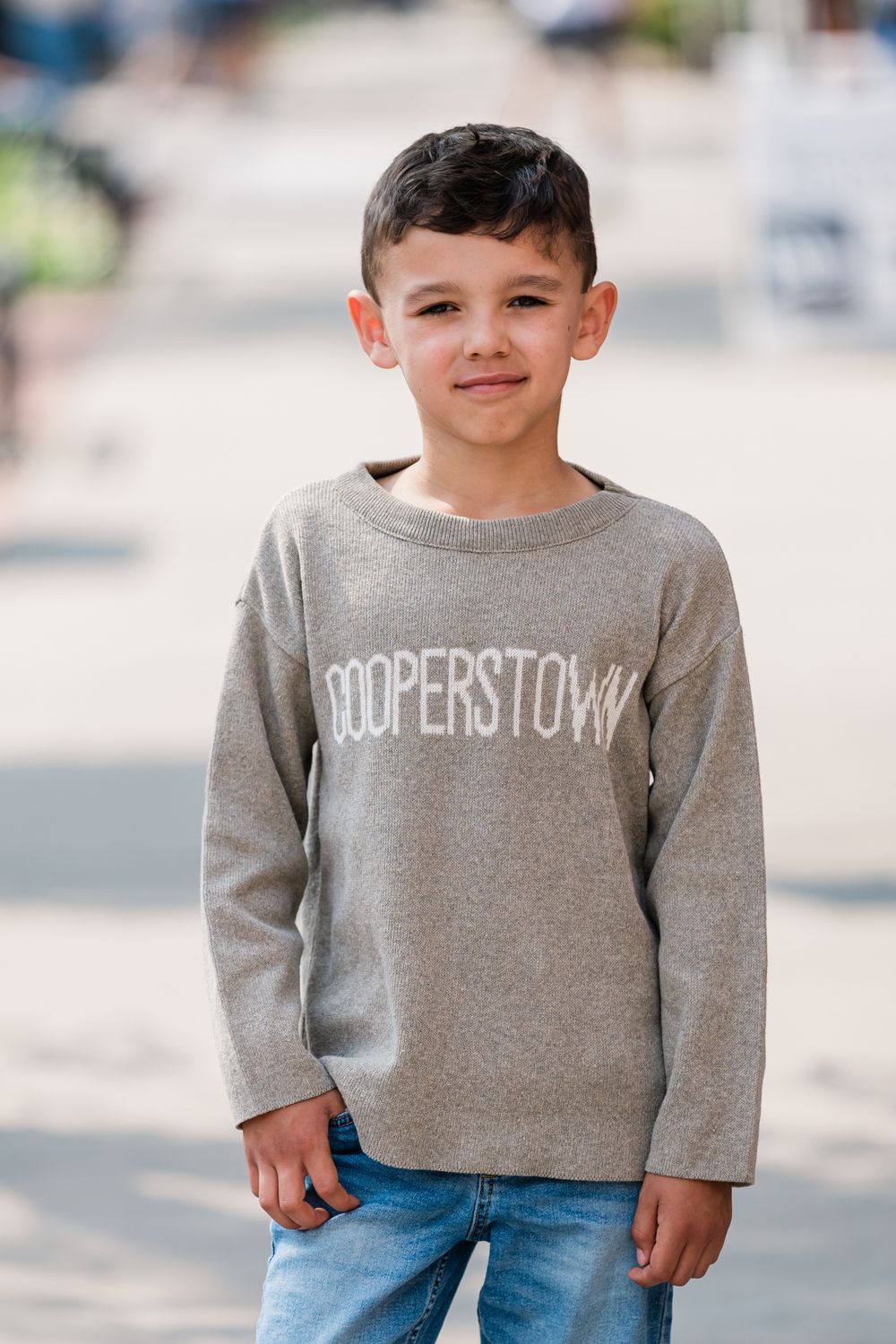 Cooperstown Kids Sweater - Pewter
