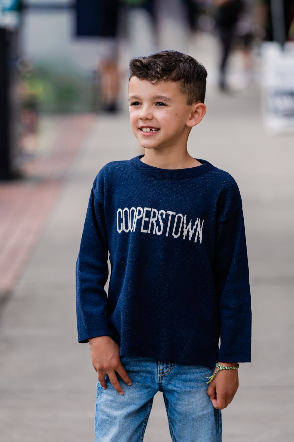 Cooperstown Kids Sweater - Navy
