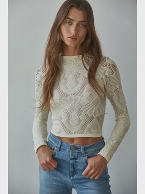 Sheer Knit Long Sleeve