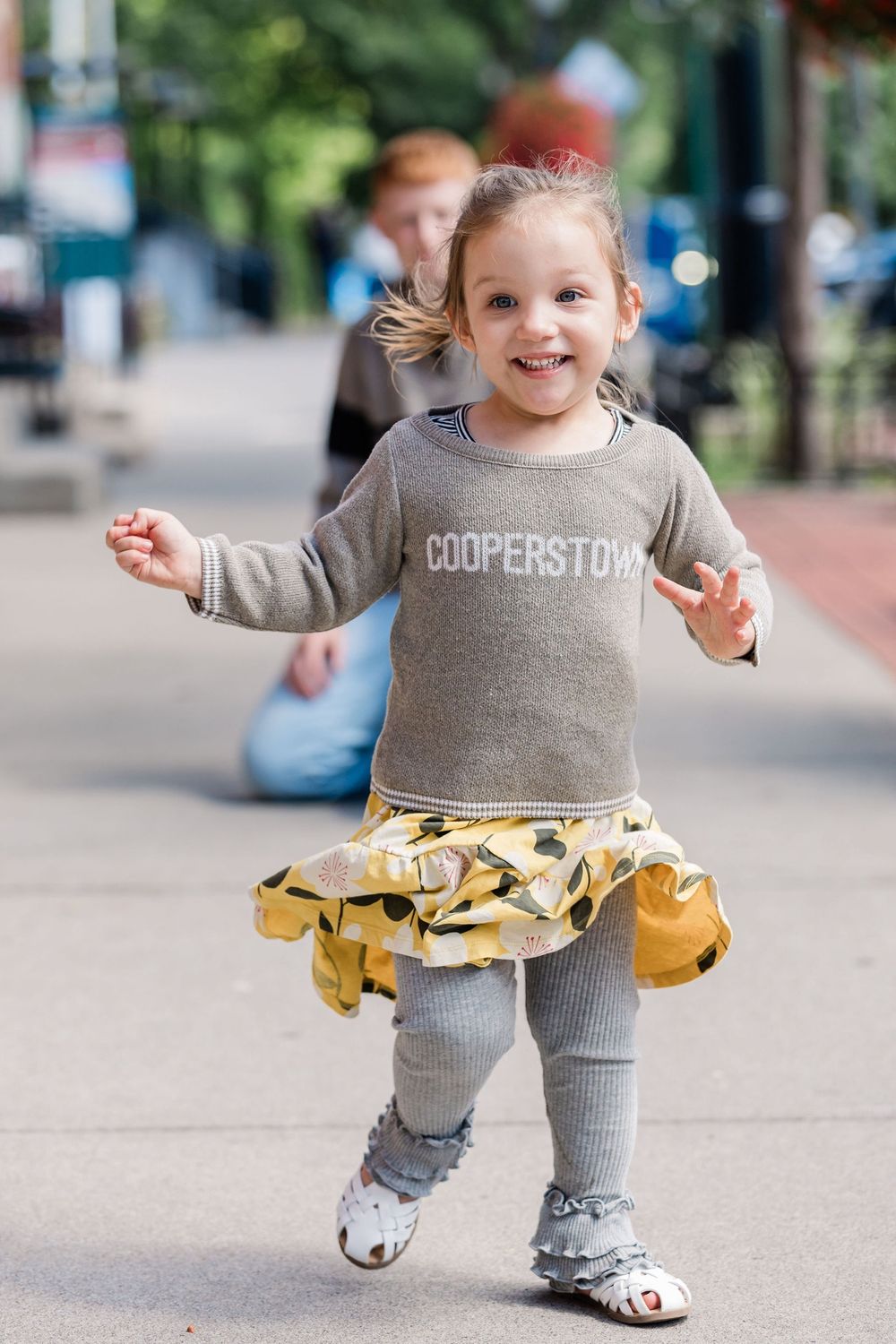 Cooperstown Baby Sweater - Pewter