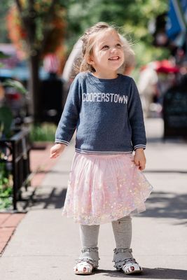 Cooperstown Baby Sweater - Blue
