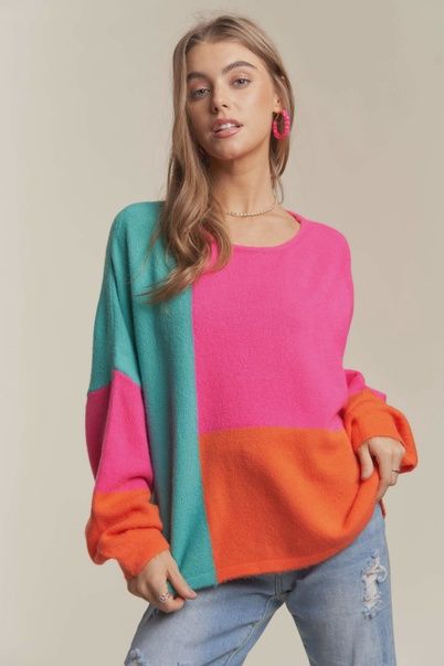 Colorblock Sweater