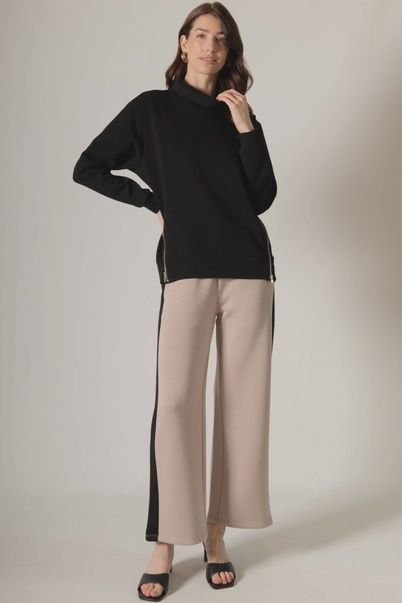Zipper Mock Neck