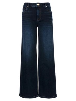 JEAN HIGH RISE WIDE LEG CLEAN HEM