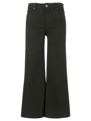 MEG HIGH RISE FAB AB WIDE LEG RAW HEM - Sherwood Forest
