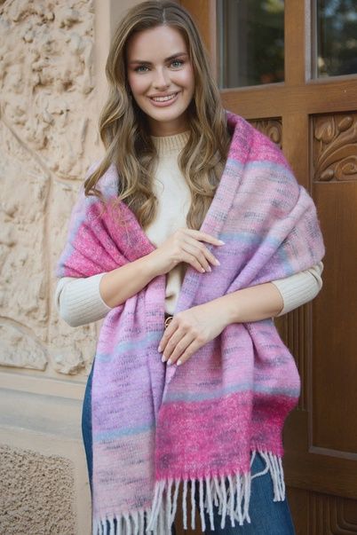 Oversized Fringe Scarf