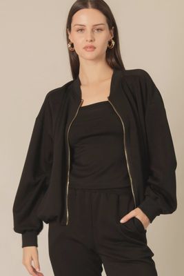 Butter Modal Bomber Jacket