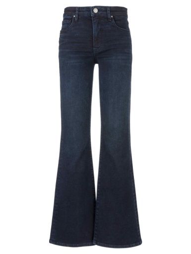 ANA HIGH RISE FAB AB FLARE-BABY DN ALL OVER, Size: 0