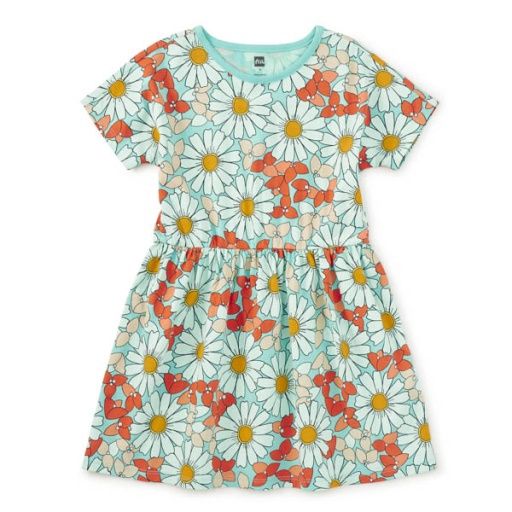 SHORT SLEEVE TWIRL DRESS Daisy, Size: 2