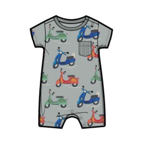 POCKET SHORTIE BABY ROMPER, Size: 3_6