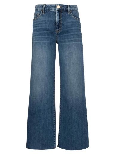 MEG HIGH RISE FAB AB WIDE LEG RAW HEM-LONG INSEAM, Size: 00