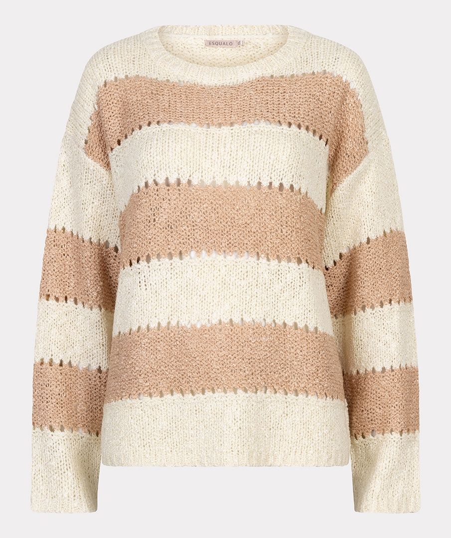 Open Knit Stripe Sweater