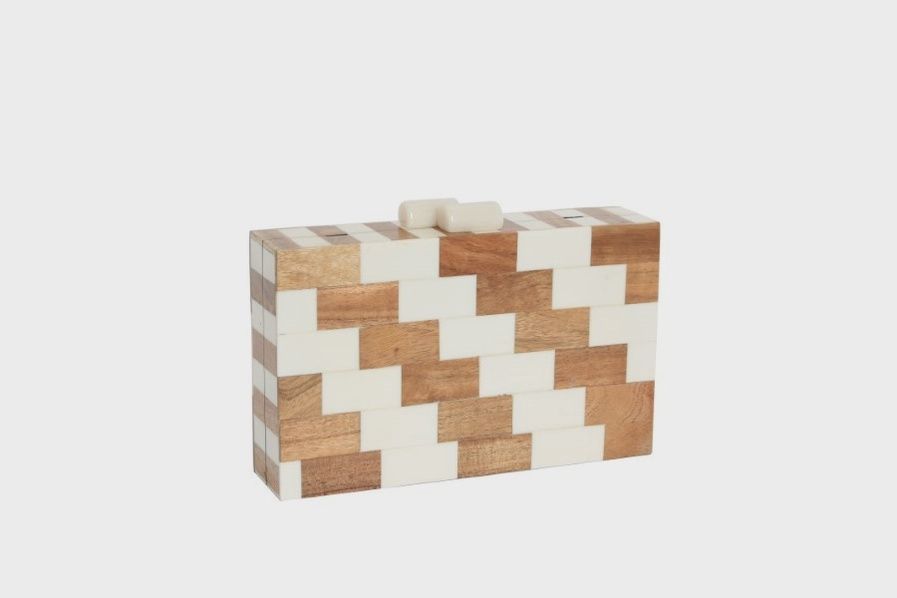 Wooden Stairway Box Clutch