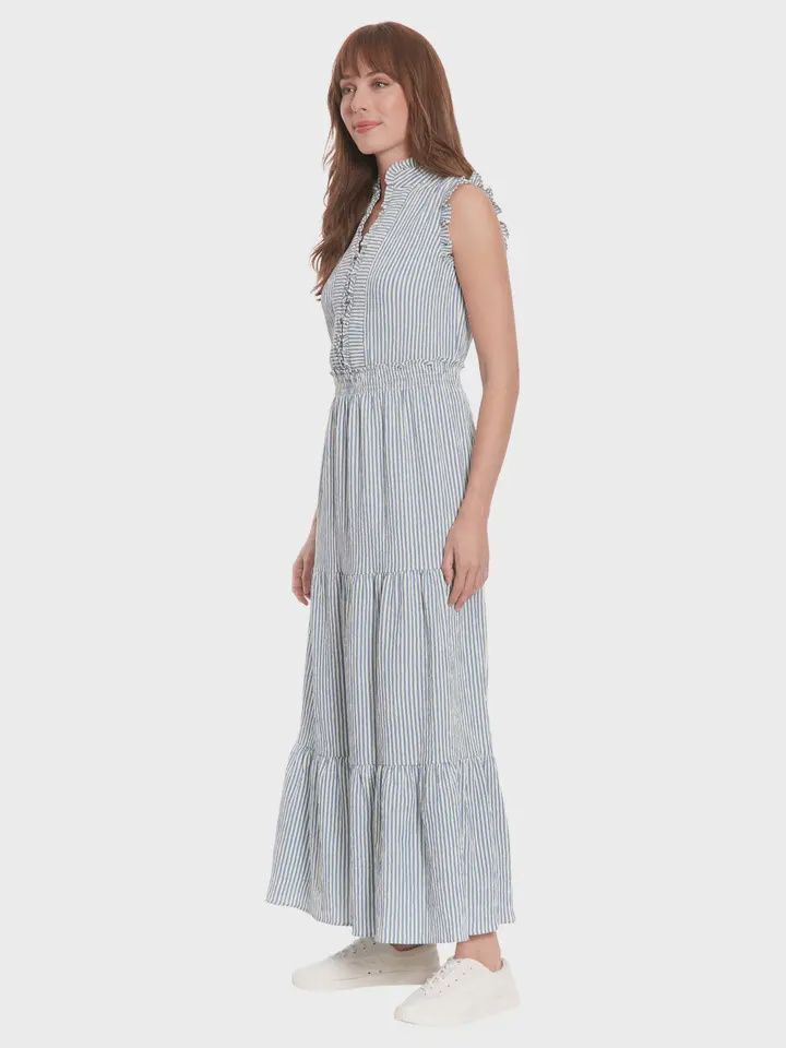 Seersucker Maxi Dress