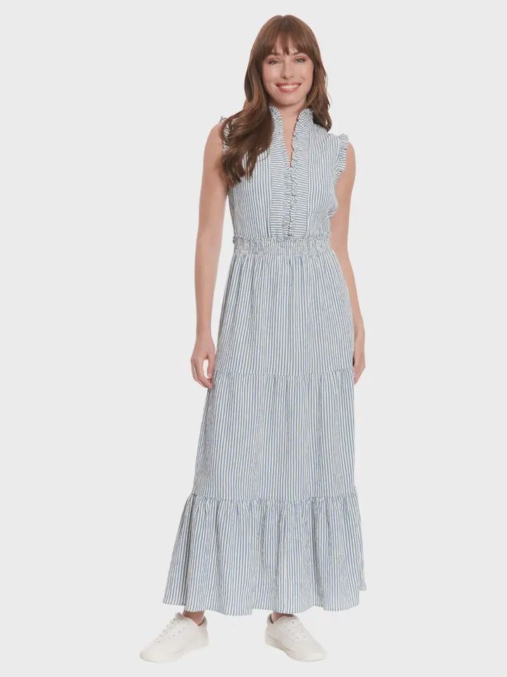 Seersucker Maxi Dress