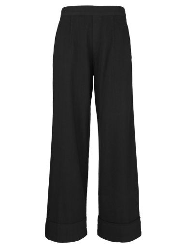 MEG- HIGH RISE WIDE LEG, Color: BLACK, Size: XS