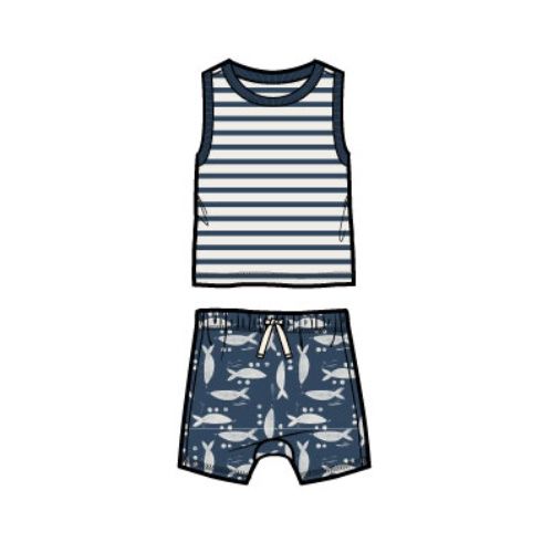 TANK &amp; SHORTS BABY SET, Size: 3_6