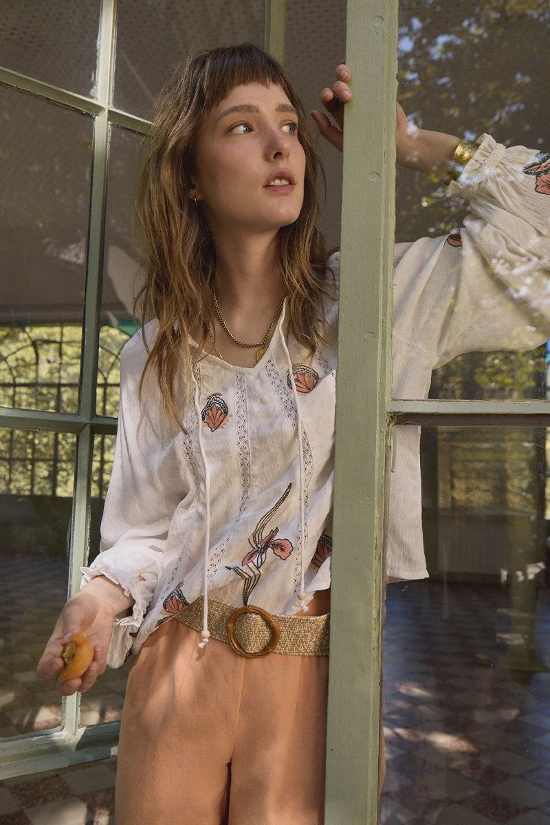 Floral Embroidered Top