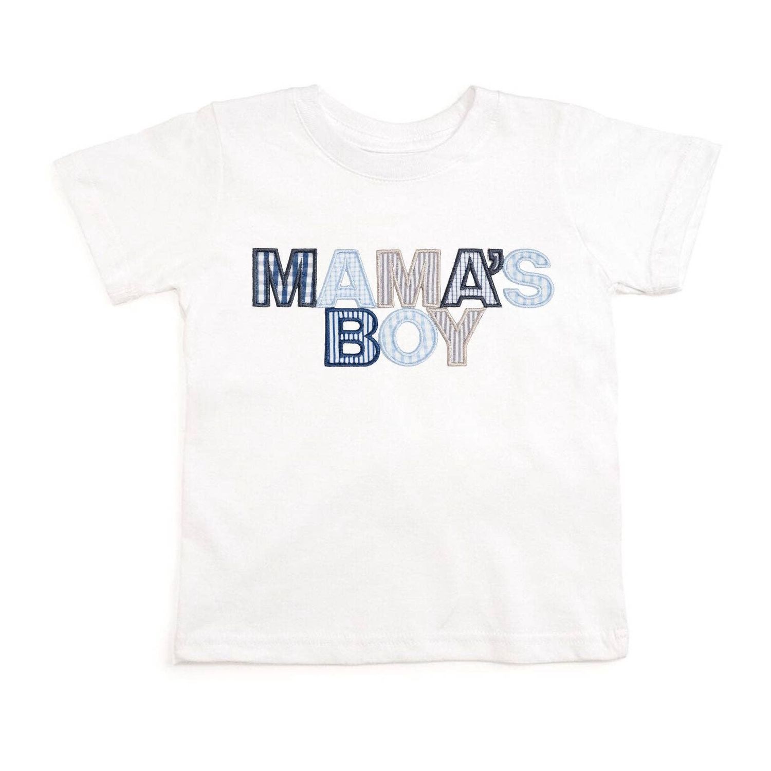 Mama's Boy Patchwork Short Sleeve T-Shirt