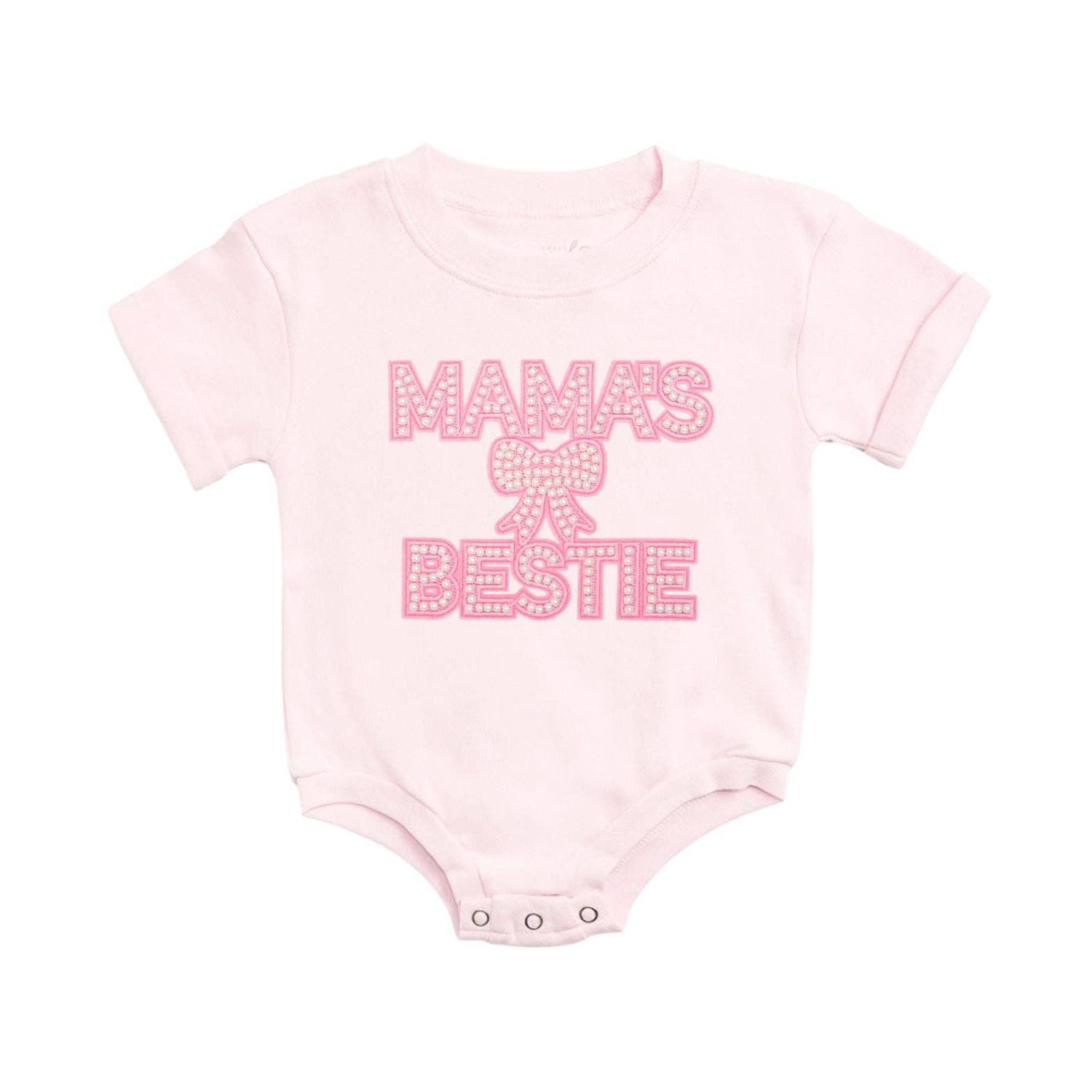 Mama's Bestie Pearl Patch Onesie