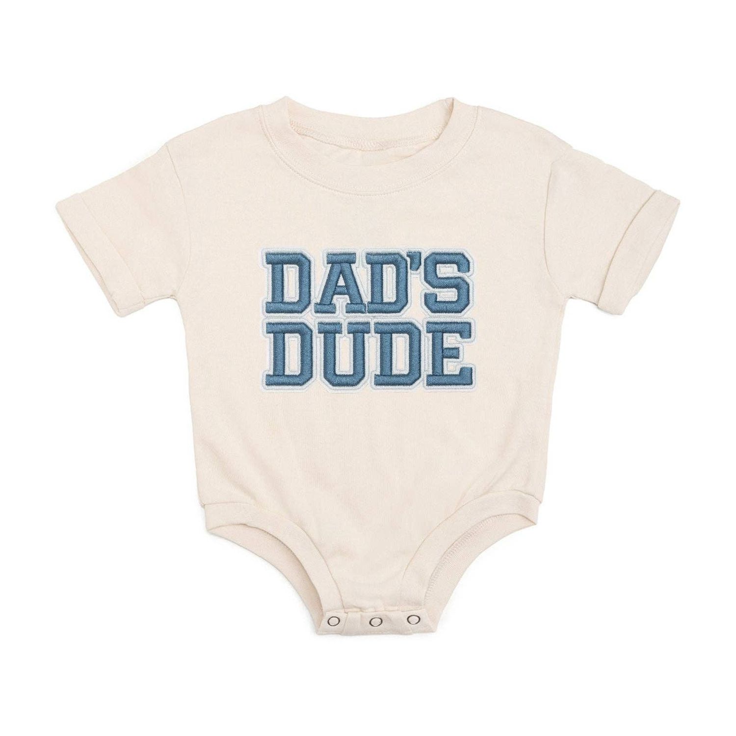 Dad's Dude Patch Short Sleeve Onesie