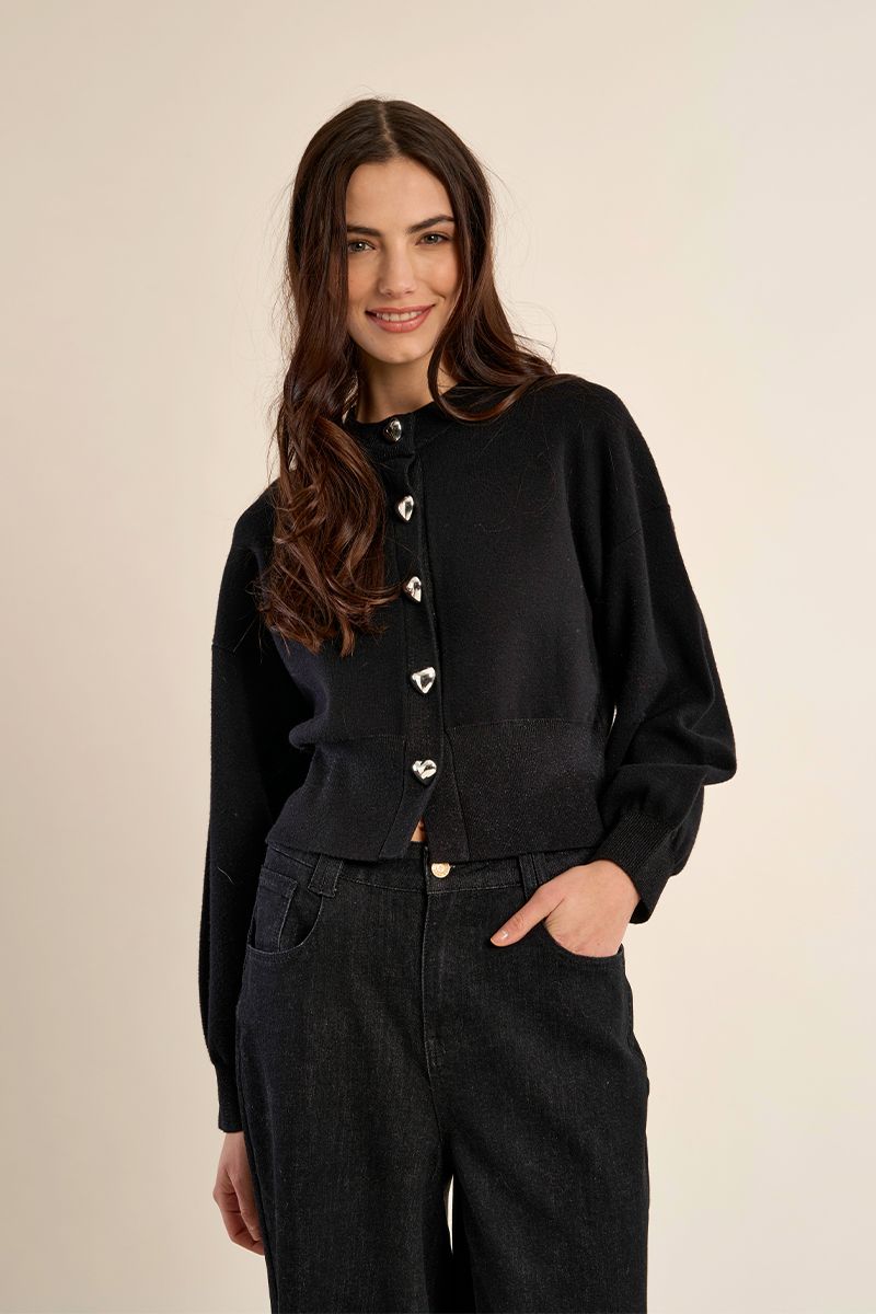 Heart Button Cardigan