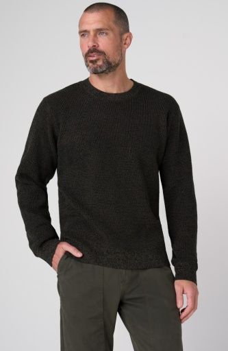 men's l/s crew neck sweater, Size: M