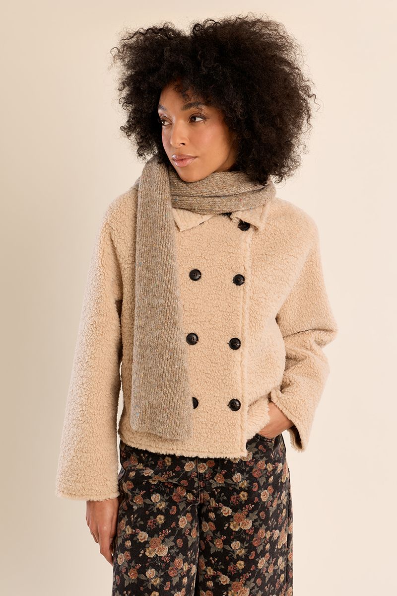 Speckled Beige Scarf