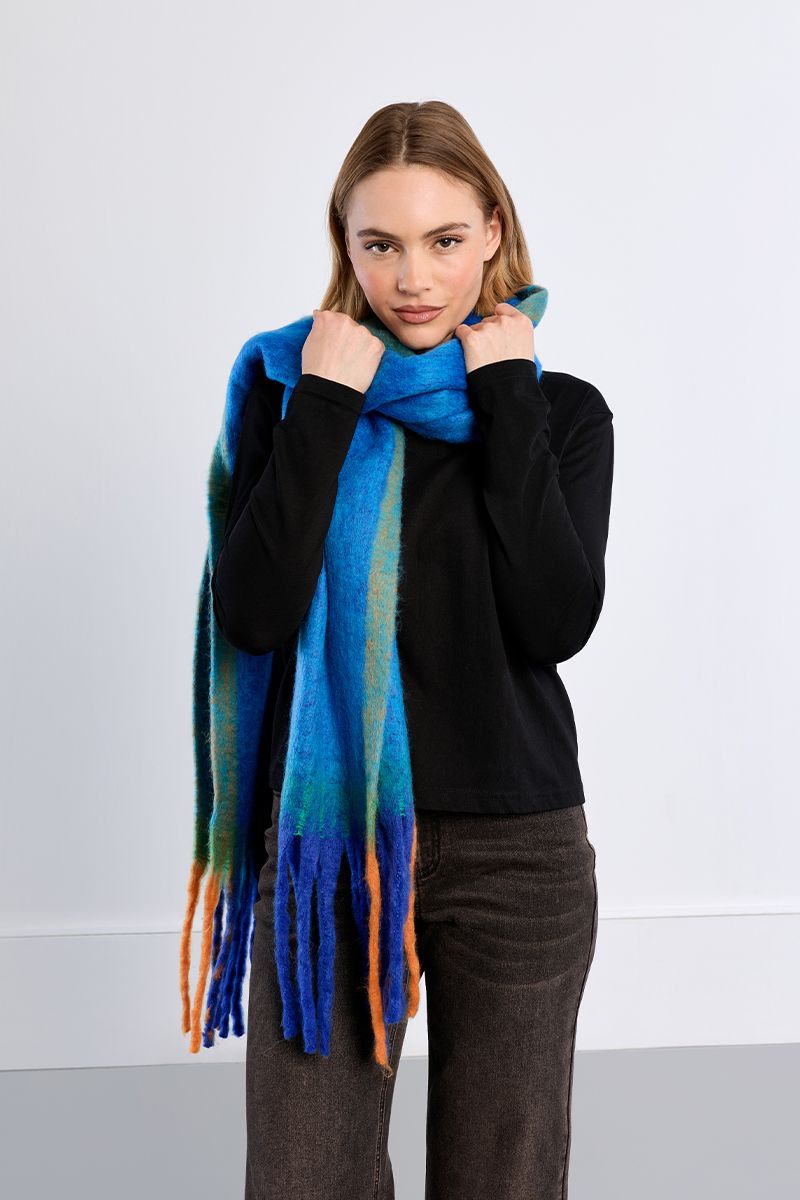 Bright Blue Scarf