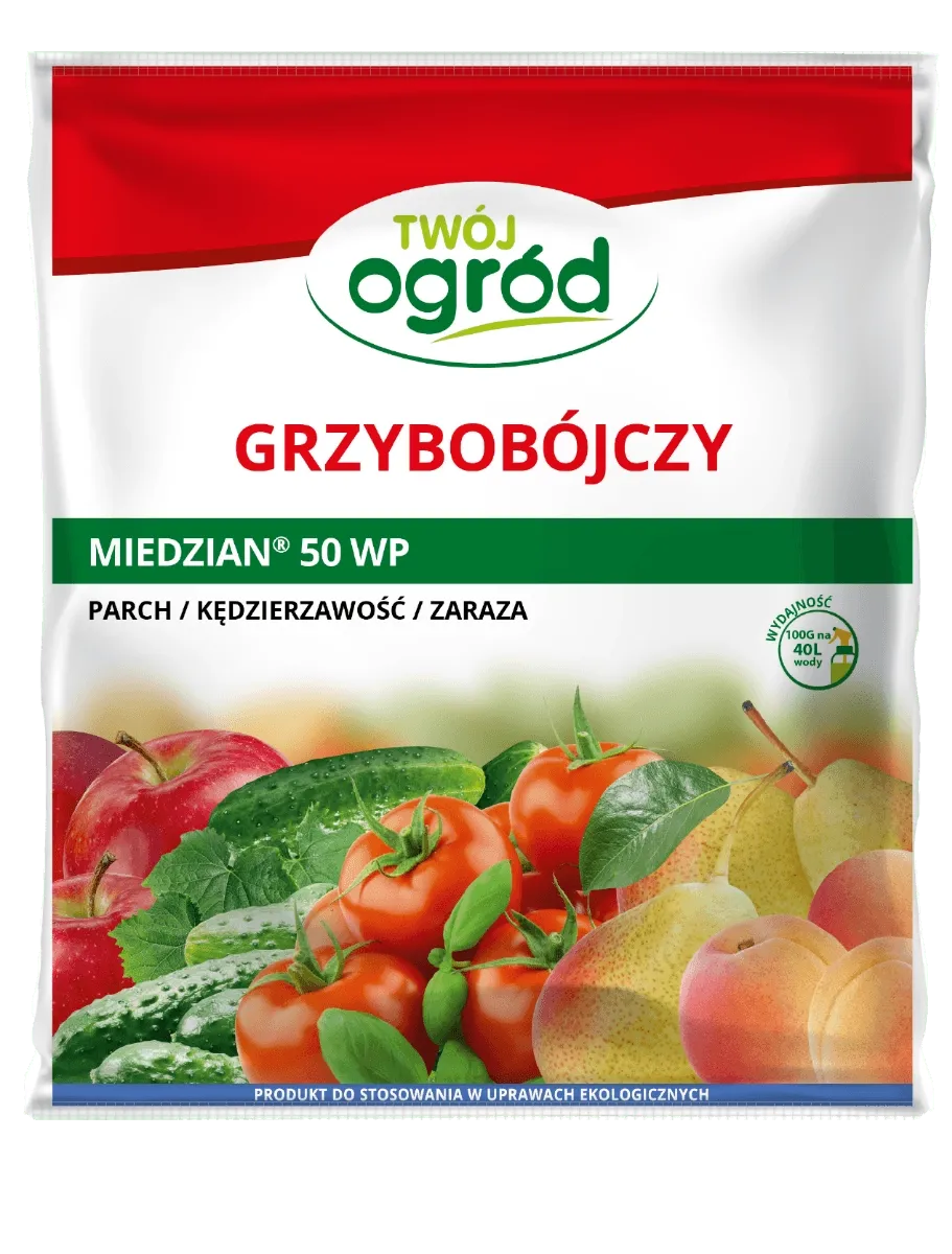 Środek grzybobójczy Twój Ogród Miedzian 50 WP 100 g