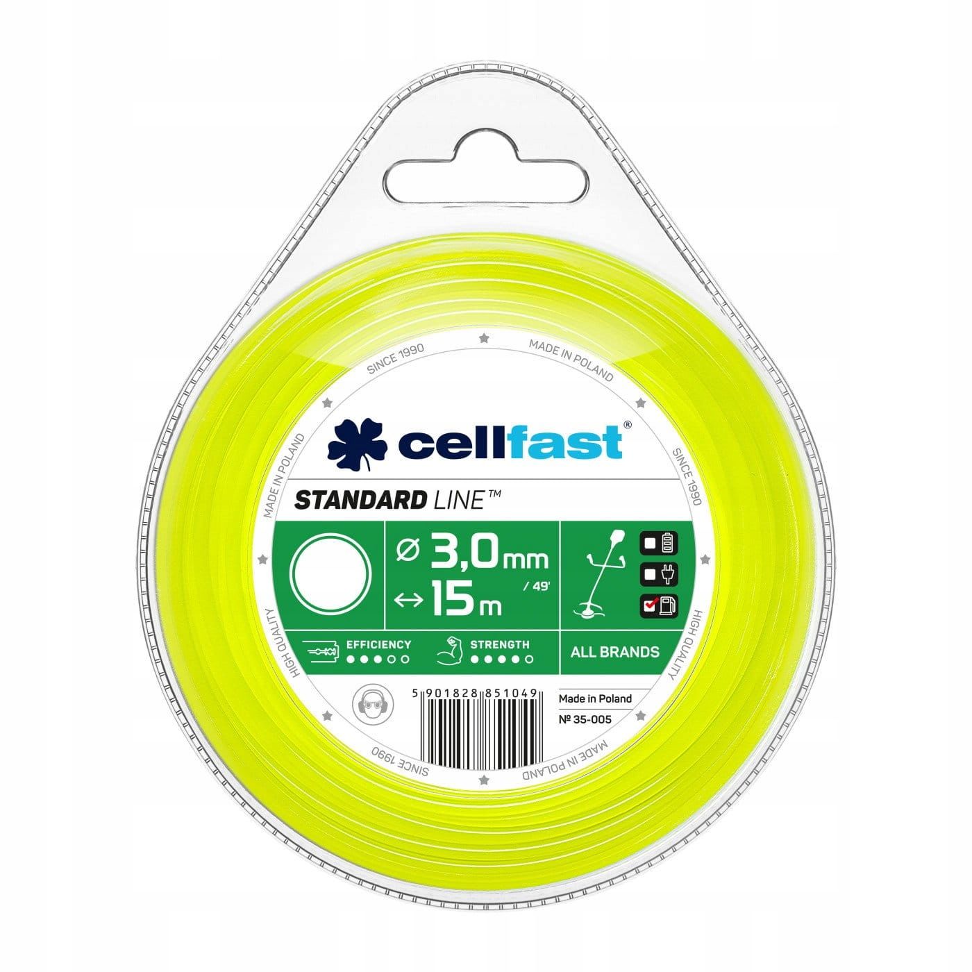 Żyłka tnąca Cellfast Standard 35-005 3mm 15m