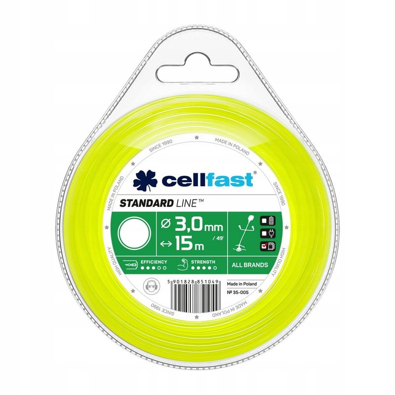 Żyłka tnąca Cellfast Standard 35-005 3mm 15m