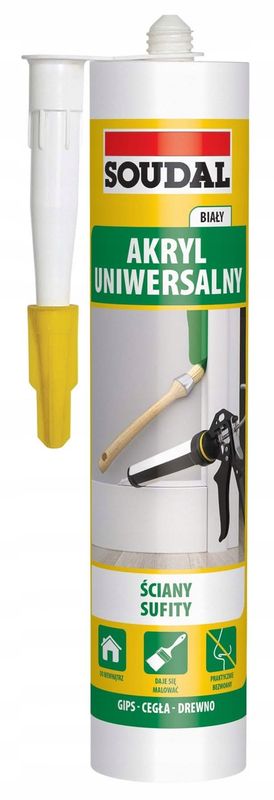 Akryl uniwersalny Soudal biały 280 ml
